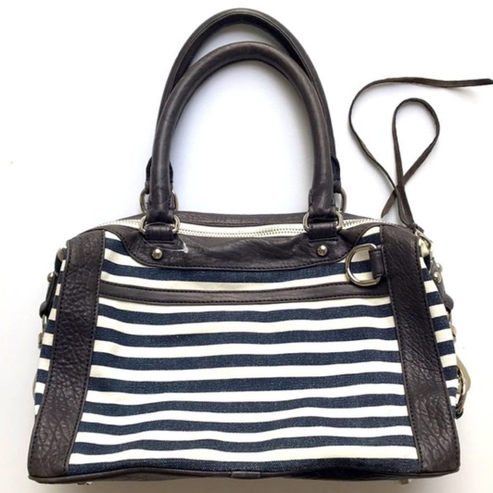 REBECCA MINKOFF Mini MAB Canvas Satchel Handbag - Picture 7 of 15
